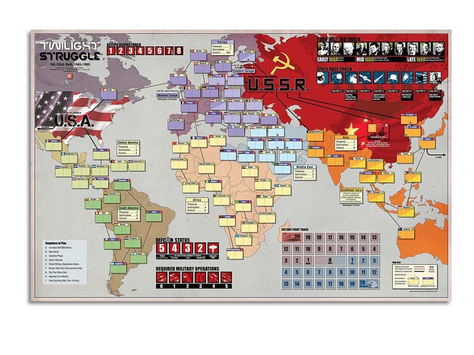 Twilight Struggle The Cold War 1945-1989 Deluxe Edition Board Game Twilight Struggle The Cold War 1945-1989 Deluxe Edition Board Game